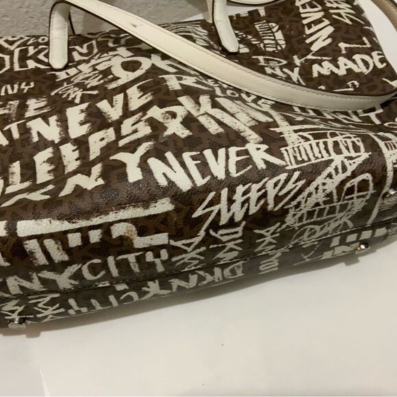 DKNY Bryant Medium Tote Graffiti purse handbag - Picture 14 of 14